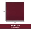 PurpleEssences Set of 12 Cloth Dinner Napkins 100% Cotton 18×18 Inch – Soft Durable Washable – Ideal for Farmhouse Party Fall Thanksgiving – Perfect Everyday Use Table Linen – Burgundy(Burgundy)
