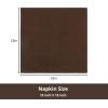 PurpleEssences Set of 12 Cloth Dinner Napkins 100% Cotton 18×18 Inch – Soft Durable Washable – Ideal for Farmhouse Party Fall Thanksgiving – Perfect Everyday Use Table Linen – Burgundy(Nut Brown)