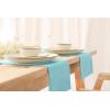 PurpleEssences Set of 12 Cloth Dinner Napkins 100% Cotton 18×18 Inch – Soft Durable Washable – Ideal for Farmhouse Party Fall Thanksgiving – Perfect Everyday Use Table Linen – Burgundy(Aqua Blue)