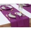 PurpleEssences Set of 12 Cloth Dinner Napkins 100% Cotton 18×18 Inch – Soft Durable Washable – Ideal for Farmhouse Party Fall Thanksgiving – Perfect Everyday Use Table Linen – Burgundy(Purple)