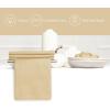 PurpleEssences Set of 12 Cloth Dinner Napkins 100% Cotton 18×18 Inch – Soft Durable Washable – Ideal for Farmhouse Party Fall Thanksgiving – Perfect Everyday Use Table Linen – Burgundy(Beige)