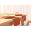 PurpleEssences Set of 12 Cloth Dinner Napkins 100% Cotton 18×18 Inch – Soft Durable Washable – Ideal for Farmhouse Party Fall Thanksgiving – Perfect Everyday Use Table Linen – Burgundy(Rust)