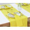 PurpleEssences Set of 12 Cloth Dinner Napkins 100% Cotton 18×18 Inch – Soft Durable Washable – Ideal for Farmhouse Party Fall Thanksgiving – Perfect Everyday Use Table Linen – Burgundy(Yellow)