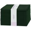 imagePurpleEssences Set of 12 Cloth Dinner Napkins 100 Cotton 18x18 Inch  Soft Durable Washable  Ideal for Farmhouse Party Fall Thanksgiving  Perfect Everyday Use Table Linen  BurgundyForest Green