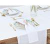 PurpleEssences Set of 12 Cloth Dinner Napkins 100% Cotton 18×18 Inch – Soft Durable Washable – Ideal for Farmhouse Party Fall Thanksgiving – Perfect Everyday Use Table Linen – Burgundy(White)