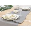 PurpleEssences Set of 12 Hemstitch Cloth Dinner Napkins 100% Cotton – Soft Durable Washable – Ideal for Wedding Fall Thanksgiving Halloween – Perfect Everyday Use Table Linen 18×18 – Black(Ash Grey)