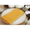 PurpleEssences Set of 12 Hemstitch Cloth Dinner Napkins 100% Cotton – Soft Durable Washable – Ideal for Wedding Fall Thanksgiving Halloween – Perfect Everyday Use Table Linen 18×18 – Black(Golden Yellow)