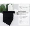 PurpleEssences Set of 12 Hemstitch Cloth Dinner Napkins 100% Cotton – Soft Durable Washable – Ideal for Wedding Fall Thanksgiving Halloween – Perfect Everyday Use Table Linen 18×18 – Black(Black)