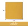 PurpleEssences Set of 12 Hemstitch Cloth Dinner Napkins 100% Cotton – Soft Durable Washable – Ideal for Wedding Fall Thanksgiving Halloween – Perfect Everyday Use Table Linen 18×18 – Black(Golden Yellow)