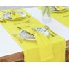 PurpleEssences Set of 12 Hemstitch Cloth Dinner Napkins 100% Cotton – Soft Durable Washable – Ideal for Wedding Fall Thanksgiving Halloween – Perfect Everyday Use Table Linen 18×18 – Black(Yellow)
