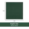 PurpleEssences Set of 12 Hemstitch Cloth Dinner Napkins 100% Cotton – Soft Durable Washable – Ideal for Wedding Fall Thanksgiving Halloween – Perfect Everyday Use Table Linen 18×18 – Black(Forest Green)