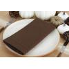 PurpleEssences Set of 12 Hemstitch Cloth Dinner Napkins 100% Cotton – Soft Durable Washable – Ideal for Wedding Fall Thanksgiving Halloween – Perfect Everyday Use Table Linen 18×18 – Black(Nut Brown)