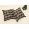 PurpleEssences Set of 2 Buffalo Plaid Check Throw Pillow Covers Farmhouse Pillow Cushion Case 100% Cotton for Fall Thanksgiving Decor Car Bed Sofa – 12 x 20 Inch – Red and Black(Green – Tartan Plaid)