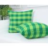 PurpleEssences Set of 2 Buffalo Plaid Check Throw Pillow Covers Farmhouse Pillow Cushion Case 100% Cotton for Fall Thanksgiving Decor Car Bed Sofa – 12 x 20 Inch – Red and Black(St Patricks Green – Buffalo Plaid)