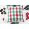 PurpleEssences Set of 2 Buffalo Plaid Check Throw Pillow Covers Farmhouse Pillow Cushion Case 100% Cotton for Fall Thanksgiving Decor Car Bed Sofa – 12 x 20 Inch – Red and Black(Red Green and White – Buffalo Plaid)