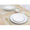 PurpleEssences Solid Hemstitch Placemat, 4 PCS of Stain Resistant Spill Proof Place Mats, Washable Placemats, Set of 4-13×19 Inch – Fall Thanksgiving – Royal Linen(Royal Linen)