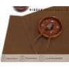 PurpleEssences Solid Ribbed Placemats 100% Cotton Place mats Set of 4, 13×19 Inch, Thick Durable Table Mats for Dining, Kitchen, or Casual Farmhouse Tabletop Décor Fall Thanksgiving – Rust(Nut Brown)