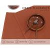 PurpleEssences Solid Ribbed Placemats 100% Cotton Place mats Set of 4, 13×19 Inch, Thick Durable Table Mats for Dining, Kitchen, or Casual Farmhouse Tabletop Décor Fall Thanksgiving – Rust(Rust)