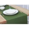 PurpleEssences Solid Ribbed Woven Table Runner with Multi-Tassels Farmhouse Dining Room – Perfect for Every Day and Seasonal Decor – Fall Thanksgiving – 13×90 Inches – Olive Green(Sage Green)