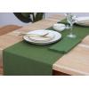 PurpleEssences Solid Ribbed Woven Table Runner with Multi-Tassels Farmhouse Dining Room – Perfect for Every Day and Seasonal Decor – Fall Thanksgiving – 13×90 Inches – Olive Green(Sage Green)