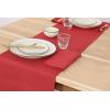 PurpleEssences Solid Ribbed Woven Table Runner with Multi-Tassels Farmhouse Dining Room – Perfect for Every Day and Seasonal Decor – Fall Thanksgiving – 13×90 Inches – Olive Green(Red)