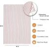 PurpleEssences Stripe Kitchen Towels – Set of 6, 18×28 Inch – 100% Cotton, Absorbent & Reusable Dish Towels with Hanging Loop French-Inspired Style Fall Thanksgiving – Rust(Rust)