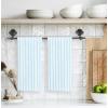 PurpleEssences Stripe Kitchen Towels – Set of 6, 18×28 Inch – 100% Cotton, Absorbent & Reusable Dish Towels with Hanging Loop French-Inspired Style Fall Thanksgiving – Rust(Blue)