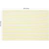 PurpleEssences Stripe Kitchen Towels – Set of 6, 18×28 Inch – 100% Cotton, Absorbent & Reusable Dish Towels with Hanging Loop French-Inspired Style Fall Thanksgiving – Rust(Yellow)