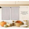 PurpleEssences Stripe Kitchen Towels – Set of 6, 18×28 Inch – 100% Cotton, Absorbent & Reusable Dish Towels with Hanging Loop French-Inspired Style Fall Thanksgiving – Rust(Nut Brown)