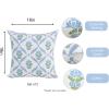 PurpleEssences Throw Pillow Covers – 18×18 Inch – Floral Spring Cushion Covers – for Seasonal Living Room Decor – Chintz Jacobean(Chintz Jacobean)