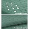 PurpleEssenecs Shower Curtain – Waffle Textured Heavy Duty Thick Fabric Shower Curtains for Bathroom, Luxury Weighted Cloth Bath Curtain – Fall Thanksgiving – 36″ W x 72″ L – Pack of 1 – Sage Green(Sage Green)