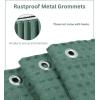 PurpleEssenecs Shower Curtain – Waffle Textured Heavy Duty Thick Fabric Shower Curtains for Bathroom, Luxury Weighted Cloth Bath Curtain – Fall Thanksgiving – 36″ W x 72″ L – Pack of 1 – Sage Green(Sage Green)