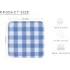 Waffle Weave Plaid Dish Cloths, 100% Cotton – 12 x 12 Inches, Ultra Soft Absorbent Quick Drying Dish Towels Buffalo Check Dish Rags for Kitchen, 8 Pack – Fall Thanksgiving – Black & White(Light Blue White)