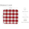 Waffle Weave Plaid Dish Cloths, 100% Cotton – 12 x 12 Inches, Ultra Soft Absorbent Quick Drying Dish Towels Buffalo Check Dish Rags for Kitchen, 8 Pack – Fall Thanksgiving – Black & White(Red White)