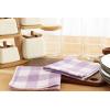 Waffle Weave Plaid Dish Cloths, 100% Cotton – 12 x 12 Inches, Ultra Soft Absorbent Quick Drying Dish Towels Buffalo Check Dish Rags for Kitchen, 8 Pack – Fall Thanksgiving – Black & White(Lavender White)