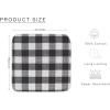 Waffle Weave Plaid Dish Cloths, 100% Cotton – 12 x 12 Inches, Ultra Soft Absorbent Quick Drying Dish Towels Buffalo Check Dish Rags for Kitchen, 8 Pack – Fall Thanksgiving – Black & White(Steel Grey White)