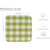 Waffle Weave Plaid Dish Cloths, 100% Cotton – 12 x 12 Inches, Ultra Soft Absorbent Quick Drying Dish Towels Buffalo Check Dish Rags for Kitchen, 8 Pack – Fall Thanksgiving – Black & White(Light Green White)