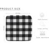 Waffle Weave Plaid Dish Cloths, 100% Cotton – 12 x 12 Inches, Ultra Soft Absorbent Quick Drying Dish Towels Buffalo Check Dish Rags for Kitchen, 8 Pack – Fall Thanksgiving – Black & White(Black White)