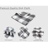 Waffle Weave Plaid Dish Cloths, 100% Cotton – 12 x 12 Inches, Ultra Soft Absorbent Quick Drying Dish Towels Buffalo Check Dish Rags for Kitchen, 8 Pack – Fall Thanksgiving – Black & White(Steel Grey White)
