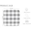 Waffle Weave Plaid Dish Cloths, 100% Cotton – 12 x 12 Inches, Ultra Soft Absorbent Quick Drying Dish Towels Buffalo Check Dish Rags for Kitchen, 8 Pack – Fall Thanksgiving – Black & White(Grey White)