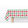 PurpleEssences 4th of July Buffalo Plaid Tablecloth – Water Resistant Wipeable Washable Checkered Table Cloth for Outdoor Picnic Dining – 60 x 120 Inch – Labor Day – Red Blue and White(Buffalo Plaid – Red/Green/White)