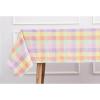 PurpleEssences 4th of July Buffalo Plaid Tablecloth – Water Resistant Wipeable Washable Checkered Table Cloth for Outdoor Picnic Dining – 60 x 120 Inch – Labor Day – Red Blue and White(Buffalo Plaid – Multicolor)