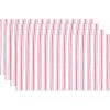 Homestead Stripe - White With Red Stripes