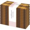 PurpleEssences Buffalo Plaid Cloth Napkins – Mitered Corners – 4th of July Gingham Check Dinner Napkin – Set of 12-100% Cotton – 18×18 Inch – Reusable Washable – Labor Day – Red White Blue(Golden Yellow Nut Brown)