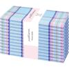 PurpleEssences Buffalo Plaid Cloth Napkins – Mitered Corners -Fall Thanksgiving Gingham Check Dinner Napkin – Set of 12-100% Cotton – 18×18 Inch – Reusable Washable – Nut Brown and Half White(Tartan Plaid Aqua Blue Royal Blue Yellow White)