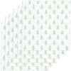 PurpleEssences Christmas Cloth Napkins – Set of 6-100% Cotton – Soft Durable Washable Dinner Napkins 18×18 – Mistletoe – White Red Green(White Green – Christmas Tree)