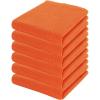 PurpleEssences Dish Cloths and Dish Rags – 8 Pack Waffle Weave Solid Kitchen Dish Wash Cloths, 100% Cotton, 12 x 12 Inches, Ultra Soft Absorbent Quick Drying Fall Thanksgiving – Red(Orange)