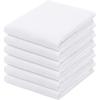 PurpleEssences Dish Cloths and Dish Rags – 8 Pack Waffle Weave Solid Kitchen Dish Wash Cloths, 100% Cotton, 12 x 12 Inches, Ultra Soft Absorbent Quick Drying Fall Thanksgiving – Red(White)