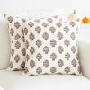 PurpleEssences Fall Pillow Covers 18×18 – Set of 2 Autumn Throw Cushion Cases with Autumn Leaves – Farmhouse Thanksgiving Decor for Sofa, Couch, Home, or Outdoor Use (Jora, 18 x 18 Inch)(Goldenrod Beige)