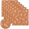 PurpleEssences Fall Pumpkin Harvest Thanksgiving Cloth Napkins 18×18 Inch, Set of 6 – Reusable, Washable Dinner Napkins for Home, Kitchen & Parties – Pumpkin Spice(Pumpkin Spice)